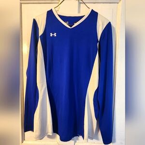 Under Armour T Shirt Blue White Size Large